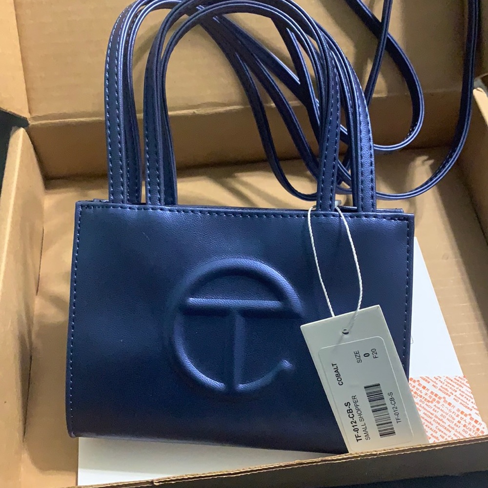 Brand New Never Used Small Cobalt Telfar Bag